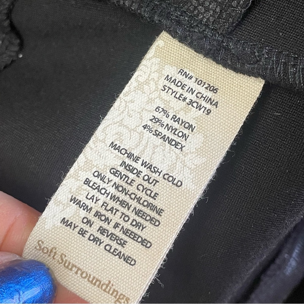 Soft Surroundings Xlp Black Snake Python Skin Fau… - image 8